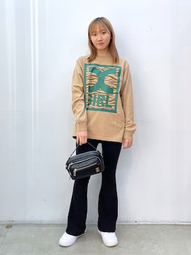 坂田 心さん（レディース・161cm）の秋コーディネート