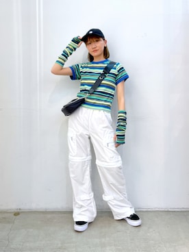 坂田 心さん（レディース・161cm）の夏コーディネート