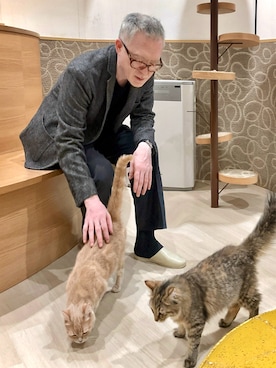 「GAP（ギャップ）のアイテム」を使った、菊地武雄さん（メンズ・170cm）の春コーディネート