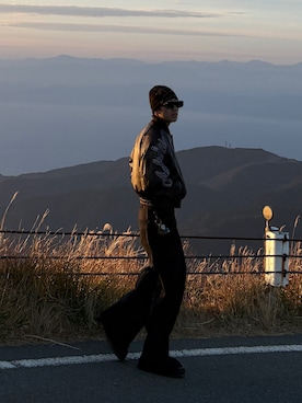 「アイテム（スタジャン）」を使った、kyosukeさん（メンズ・175cm・20代）の冬コーディネート