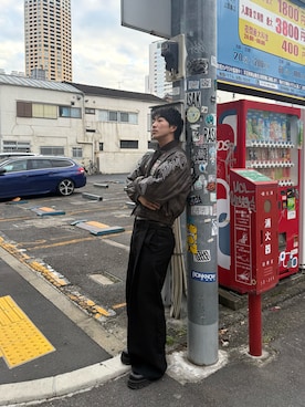 「アイテム（スタジャン）」を使った、kyosukeさん（メンズ・175cm）の冬コーディネート