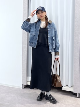 「FREE'S MART（フリーズマート）のアイテム（帽子）」を使った、natsumiさん（レディース・166cm）の冬コーディネート