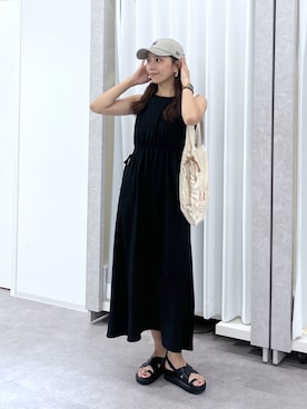 「FREE'S MART（フリーズマート）のアイテム（帽子）」を使った、natsumiさん（レディース・166cm）の夏コーディネート