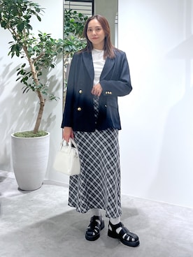 「FREE'S MART（フリーズマート）のアイテム（ジャケット/アウター）」を使った、natsumiさん（レディース・166cm）の春コーディネート