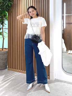「FREE'S MART（フリーズマート）のアイテム（マウンテンパーカー）」を使った、natsumiさん（レディース・166cm）の春コーディネート