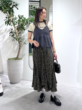 「FREE'S MART（フリーズマート）のアイテム」を使った、natsumiさん（レディース・166cm）の春コーディネート