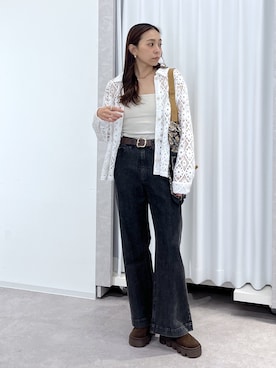 「FREE'S MART（フリーズマート）のアイテム（バッグ）」を使った、natsumiさん（レディース・166cm）の春コーディネート