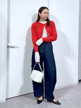 「FREE'S MART（フリーズマート）のアイテム（バッグ）」を使った、natsumiさん（レディース・166cm）の春コーディネート