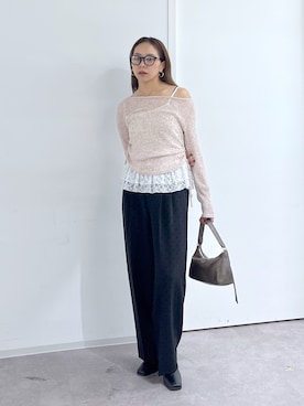 「FREE'S MART（フリーズマート）のアイテム（パンツ）」を使った、natsumiさん（レディース・166cm）の秋コーディネート
