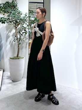 「アイテム（カーディガン/ボレロ）」を使った、natsumiさん（骨格ナチュラル・レディース・166cm）の夏コーディネート