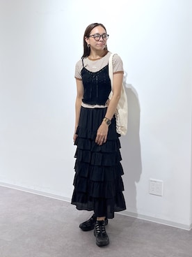 「FREE'S MART（フリーズマート）のアイテム（バッグ）」を使った、natsumiさん（レディース・166cm）の夏コーディネート