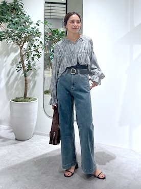 「FREE'S MART（フリーズマート）のアイテム」を使った、natsumiさん（骨格ナチュラル・レディース・166cm）の夏コーディネート