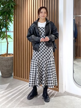 「FREE'S MART（フリーズマート）のアイテム（ブルゾン）」を使った、natsumiさん（レディース・166cm）の冬コーディネート