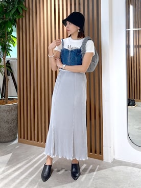「FREE'S MART（フリーズマート）のアイテム（その他トップス）」を使った、natsumiさん（レディース・166cm）の春コーディネート