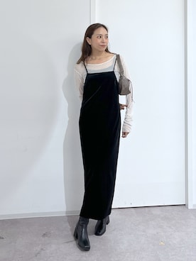 「FREE'S MART（フリーズマート）のアイテム（ワンピース）」を使った、natsumiさん（レディース・166cm）の夏コーディネート