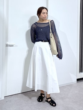 「FREE'S MART（フリーズマート）のアイテム（シューズ）」を使った、natsumiさん（レディース・166cm）の春コーディネート