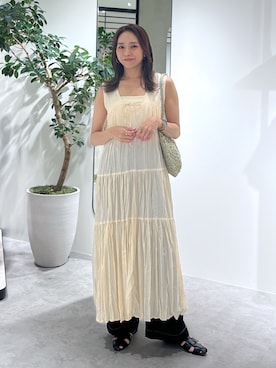 「FREE'S MART（フリーズマート）のアイテム」を使った、natsumiさん（骨格ナチュラル・レディース・166cm）の夏コーディネート