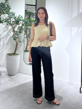 「FREE'S MART（フリーズマート）のアイテム」を使った、natsumiさん（骨格ナチュラル・レディース・166cm）の夏コーディネート