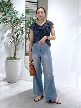 「FREE'S MART（フリーズマート）のアイテム」を使った、natsumiさん（骨格ナチュラル・レディース・166cm）の夏コーディネート