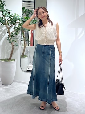 「FREE'S MART（フリーズマート）のアイテム」を使った、natsumiさん（骨格ナチュラル・レディース・166cm）の夏コーディネート