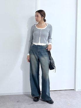 「FREE'S MART（フリーズマート）のアイテム（パンツ）」を使った、natsumiさん（レディース・166cm）の秋コーディネート