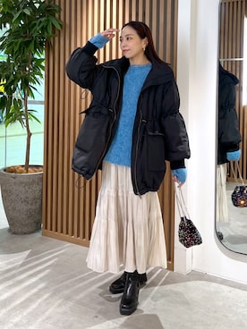 「FREE'S MART（フリーズマート）のアイテム（その他アウター）」を使った、natsumiさん（レディース・166cm）の冬コーディネート