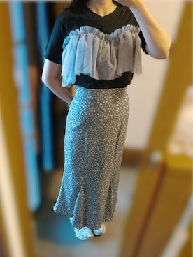 「GRL（グレイル）のアイテム（Tシャツ/カットソー）」を使った、ころさん（レディース・163cm）の秋コーディネート