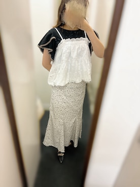 「GRL（グレイル）のアイテム（スカート）」を使った、ころさん（レディース・163cm）の夏コーディネート