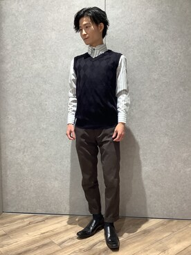 TOKYO SHIRTS橿原店さん(メンズ・169cm)の冬コーディネート