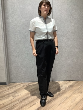「半袖」｜TOKYO SHIRTS橿原店さん（レディース・155cm）の夏コーディネート