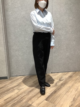 「長袖シャツ」｜TOKYO SHIRTS橿原店さん（レディース・155cm）の夏コーディネート