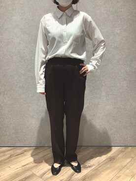 TOKYO SHIRTS橿原店さん（レディース・155cm）の秋コーディネート