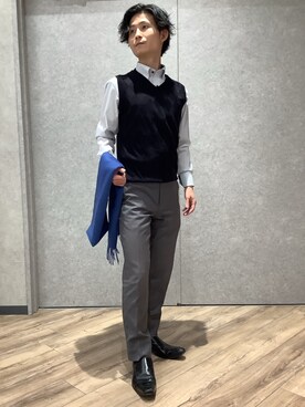 TOKYO SHIRTS橿原店さん(メンズ・169cm)の冬コーディネート