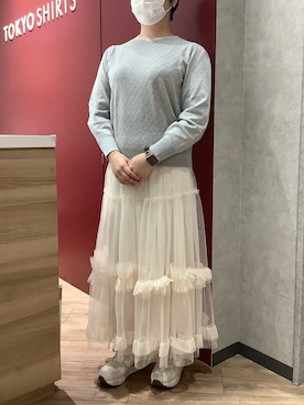 TOKYO SHIRTS橿原店さん（レディース・162cm）の春コーディネート