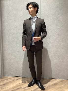 TOKYO SHIRTS橿原店さん（メンズ・169cm）の冬コーディネート