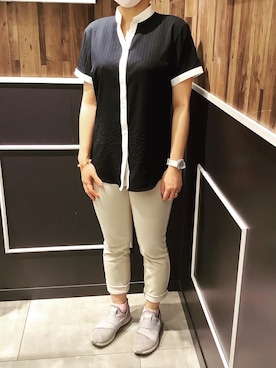 「アイテム（ビジネスシャツ）」を使った、BRICK HOUSE by Tokyo Shirts 佐久平イオンモール店さん（レディース・146cm）の夏コーディネート