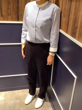 「アイテム（ビジネスシャツ）」を使った、BRICK HOUSE by Tokyo Shirts 佐久平イオンモール店さん（レディース・146cm）の秋コーディネート