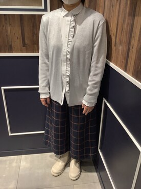 「アイテム（ビジネスシャツ）」を使った、BRICK HOUSE by Tokyo Shirts 佐久平イオンモール店さん（レディース・155cm）の春コーディネート