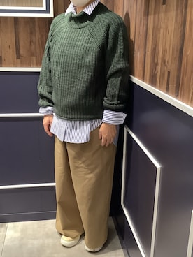 「アイテム（ビジネスシャツ）」を使った、BRICK HOUSE by Tokyo Shirts 佐久平イオンモール店さん（レディース・155cm）の秋コーディネート