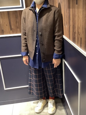 「アイテム（ビジネスシャツ）」を使った、BRICK HOUSE by Tokyo Shirts 佐久平イオンモール店さん（レディース・155cm）の秋コーディネート