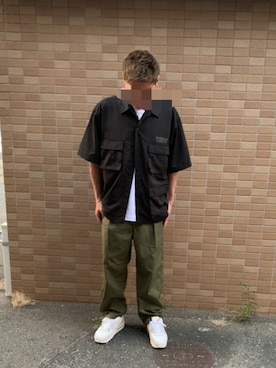 「AZUL by moussy（アズールバイマウジー）のアイテム」を使った、⚜☠︎kouichi☠︎⚜さん（メンズ・171cm）の夏コーディネート