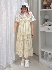 merry jenny flower frillワンピース イエロー メリージェニー merry jenny flower frillワンピース （イエロー