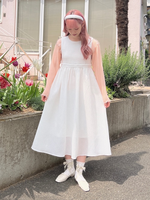 merry jenny レースアップパンプス（メリージェニー merry jenny