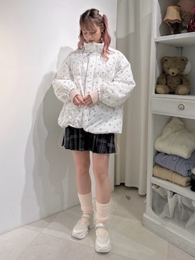 「merry jenny（メリージェニー）のアイテム（ブルゾン）」を使った、yunaさん（レディース・169cm）の秋コーディネート
