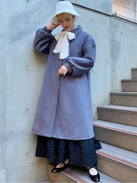 「merry jenny（メリージェニー）のアイテム（その他アウター）」を使った、yunaさん（レディース・169cm）の秋コーディネート
