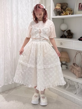 「merry jenny（メリージェニー）のアイテム」を使った、yunaさん（レディース・169cm）の夏コーディネート