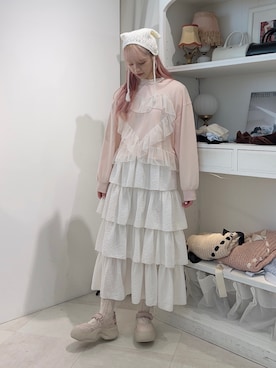 「ネコミミ」｜「アイテム（スウェット）」を使った、yunaさん（レディース・169cm）の秋コーディネート