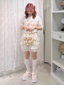 マロンクリームribbonハンドルミニトート｜メリージェニー