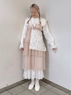 「シアーワンピース」｜「アイテム（その他シューズ）」を使った、yunaさん（レディース・169cm）の春コーディネート