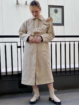 「アイテム（その他アウター）」を使った、yunaさん（レディース・169cm）の秋コーディネート